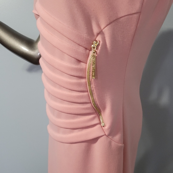 Ivanka Trump Peach Sleeveless Dress Size 10 - Picture 6 of 12